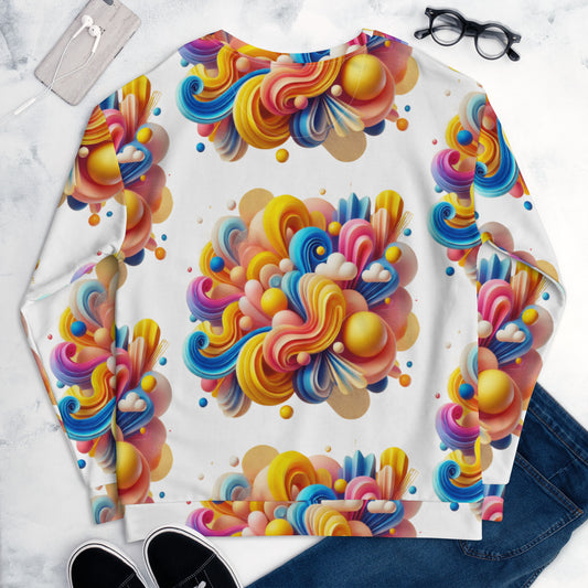 Women's All-Over Print Recycled Unisex Sweatshirt Joyful Waves