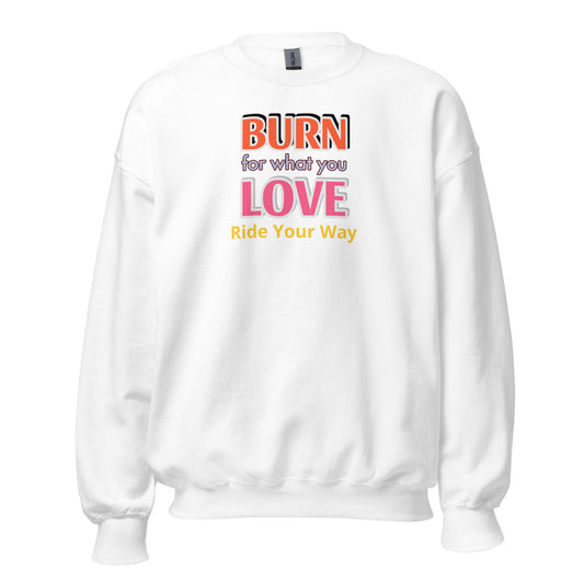 Women's Unisex Heavy Blend Crewneck Sweatshirt Burn Love